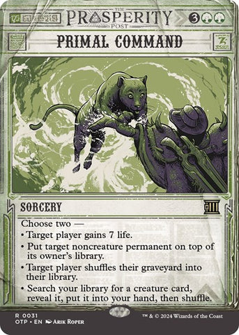 Primal Command (Outlaws of Thunder Junction: Breaking News) Near Mint
