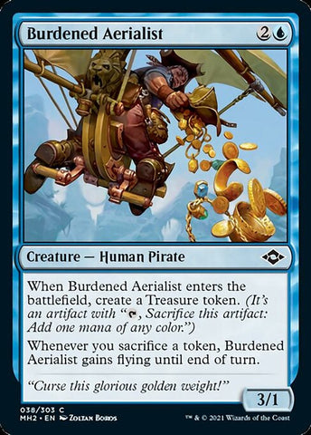 Burdened Aerialist (Modern Horizons 2) Near Mint Foil