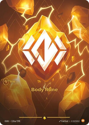 Body Rune (Alternate Art) (Origins) Near Mint Foil