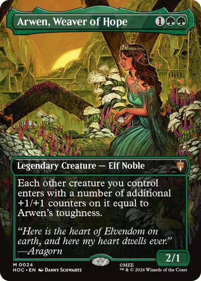Arwen, Weaver of Hope (Borderless) (The Hobbit: Eternal-Legal) Near Mint Foil