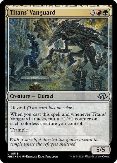 Titans' Vanguard (Ripple Foil) (Modern Horizons 3) Near Mint Foil