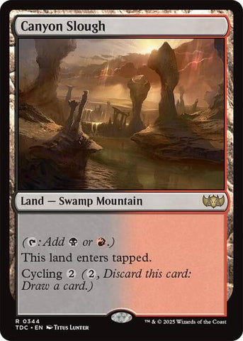 Canyon Slough (Commander: Tarkir: Dragonstorm) Near Mint