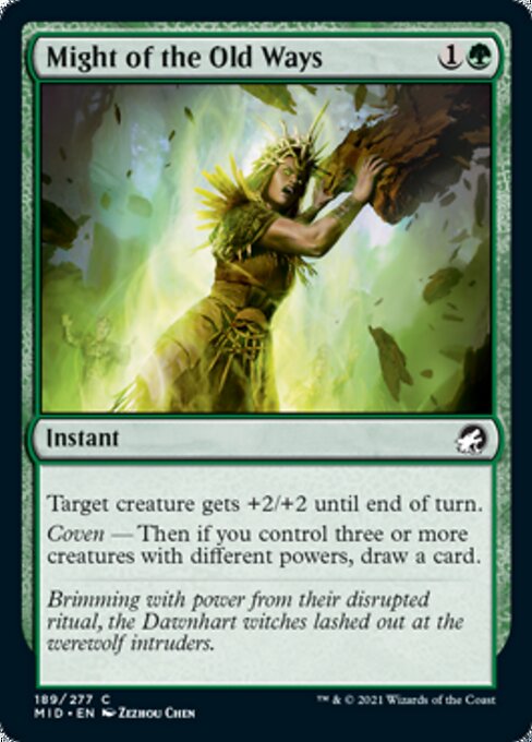 Might of the Old Ways (Innistrad: Midnight Hunt) Near Mint