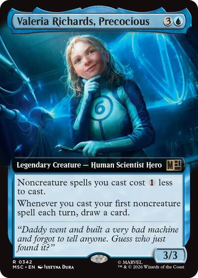 Valeria Richards, Precocious (Extended Art) (Commander: Marvel Super Heroes) Near Mint