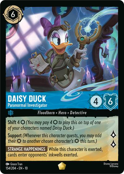 Daisy Duck - Paranormal Investigator (Whispers in the Well) Near Mint Cold Foil