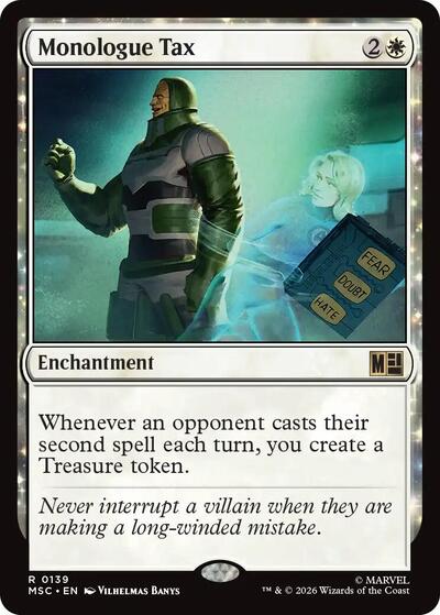 Monologue Tax (Commander: Marvel Super Heroes) Near Mint