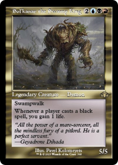 Sol'kanar the Swamp King (Retro Frame) (Dominaria Remastered) Near Mint