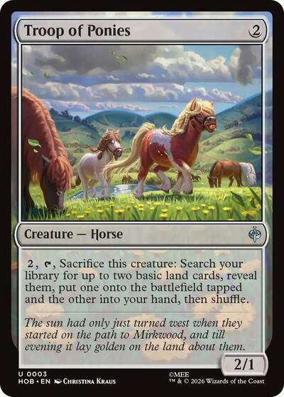 Troop of Ponies (The Hobbit) Near Mint