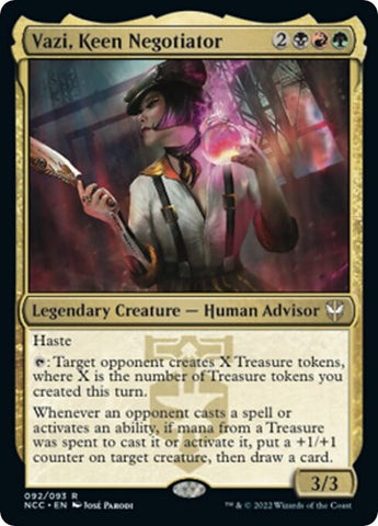 Vazi, Keen Negotiator (Commander: Streets of New Capenna) Near Mint Foil