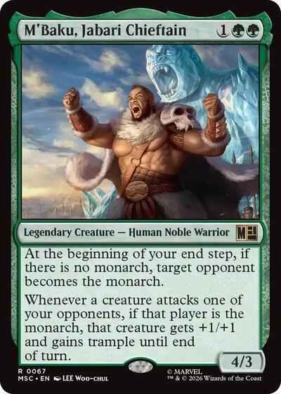 M'Baku, Jabari Chieftain (Commander: Marvel Super Heroes) Near Mint