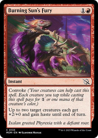 Burning Sun's Fury (March of the Machine) Near Mint Foil