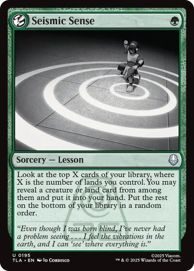 Seismic Sense (Avatar: The Last Airbender) Near Mint Foil