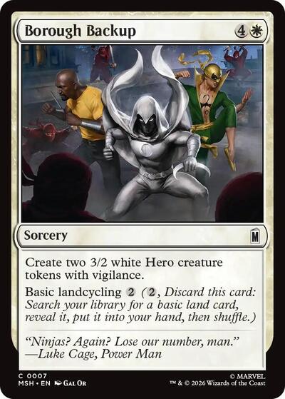 Borough Backup (Marvel Super Heroes) Near Mint Foil