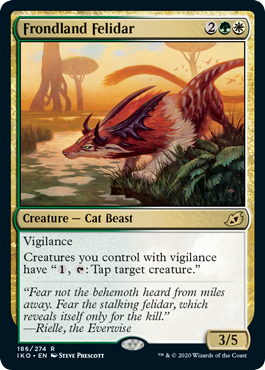 Frondland Felidar (Ikoria: Lair of Behemoths) Near Mint Foil