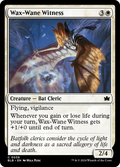 Wax-Wane Witness (Bloomburrow) Near Mint Foil