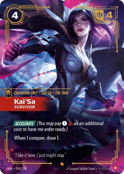 Kai'Sa Survivor (Origins) Near Mint Foil