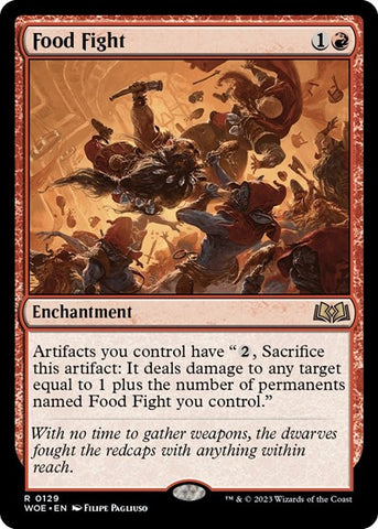 Food Fight (Wilds of Eldraine) Near Mint Foil
