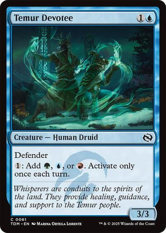 Temur Devotee (Tarkir: Dragonstorm) Near Mint Foil