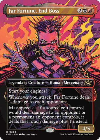 Far fortune, End Boss (Borderless) (Aetherdrift) Near Mint