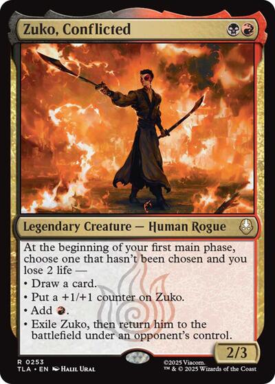 Zuko, Conflicted (Avatar: The Last Airbender) Near Mint Foil