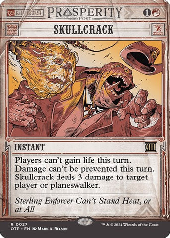 Skullcrack (Outlaws of Thunder Junction: Breaking News) Near Mint Foil