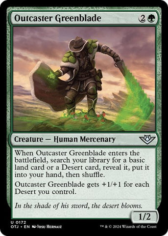 Outcaster Greenblade (Outlaws of Thunder Junction) Near Mint Foil
