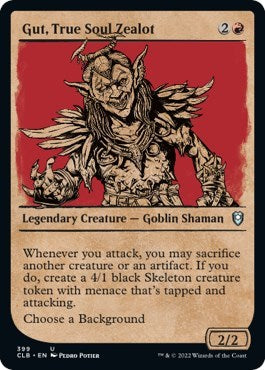 Gut, True Soul Zealot (Showcase) (Commander Legends: Battle for Baldur's Gate) Near Mint Foil