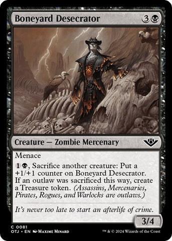 Boneyard Desecrator (Outlaws of Thunder Junction) Near Mint Foil