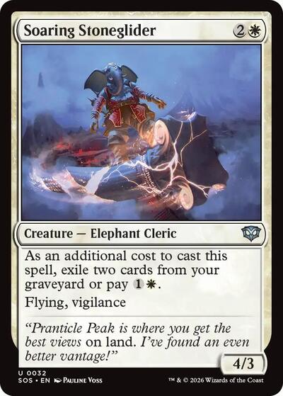 Soaring Stoneglider (Secrets of Strixhaven) Near Mint Foil