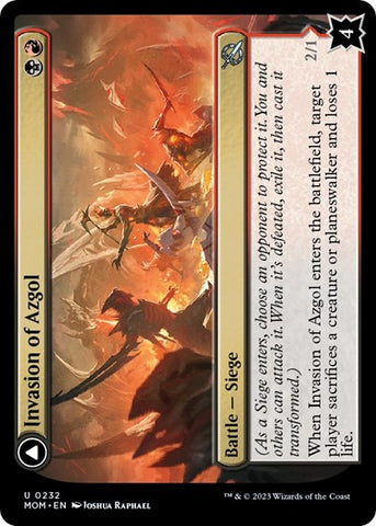 Invasion of Azgol (March of the Machine) Near Mint Foil