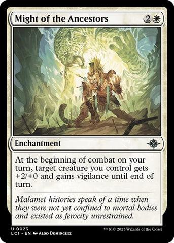 Might of the Ancestors (The Lost Caverns of Ixalan) Near Mint Foil