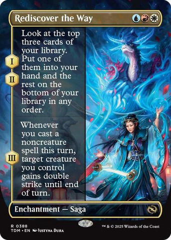 Rediscover the Way (Borderless) (Tarkir: Dragonstorm) Near Mint Foil
