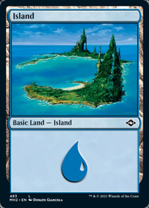 Island (483) (Modern Horizons 2) Near Mint Foil