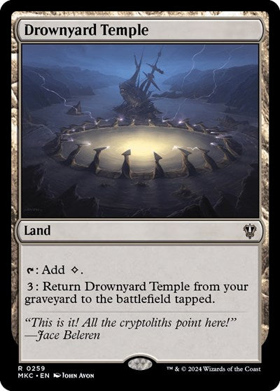Drownyard Temple (Commander: Murders at Karlov Manor) Near Mint