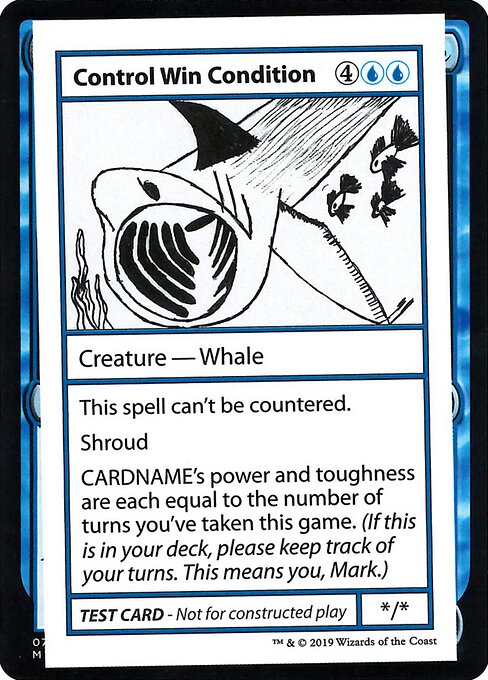Control Win Condition (No PW Symbol) (Mystery Booster Test Print 2021) Near Mint