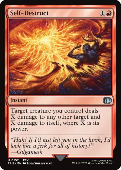 Self-Destruct (Universes Beyond: FINAL FANTASY) Light Play Foil