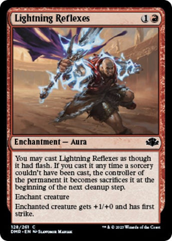 Lightning Reflexes (Dominaria Remastered) Near Mint Foil