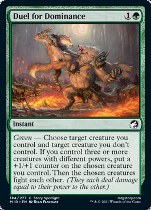 Duel for Dominance (Innistrad: Midnight Hunt) Near Mint