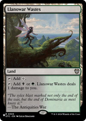 Llanowar Wastes (OTC) (The List) Near Mint