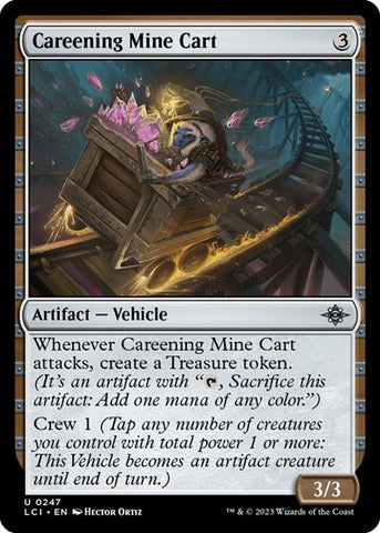 Careening Mine Cart (The Lost Caverns of Ixalan) Near Mint Foil