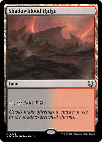 Shadowblood Ridge (Commander: Modern Horizons 3) Near Mint