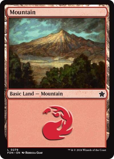 Mountain (0279) (Foundations) Near Mint Foil