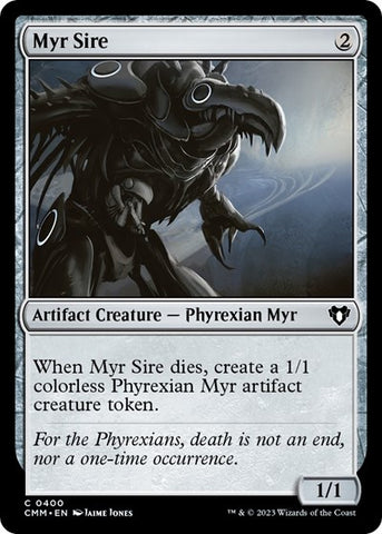 Myr Sire (Commander Masters) Near Mint Foil