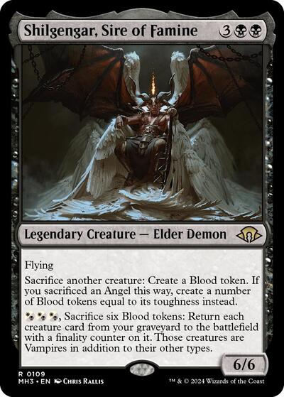 Shilgengar, Sire of Famine (Modern Horizons 3) Light Play Foil