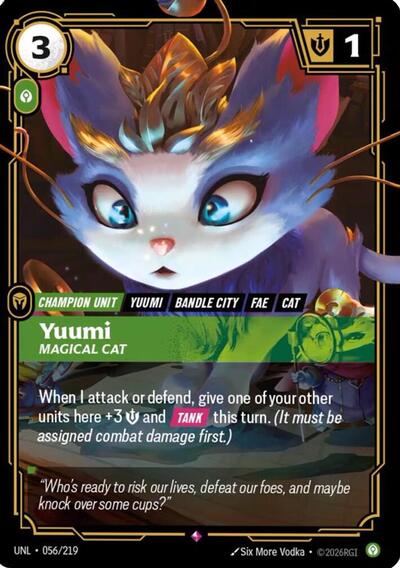 Yuumi Magical Cat (Unleashed) Near Mint Foil