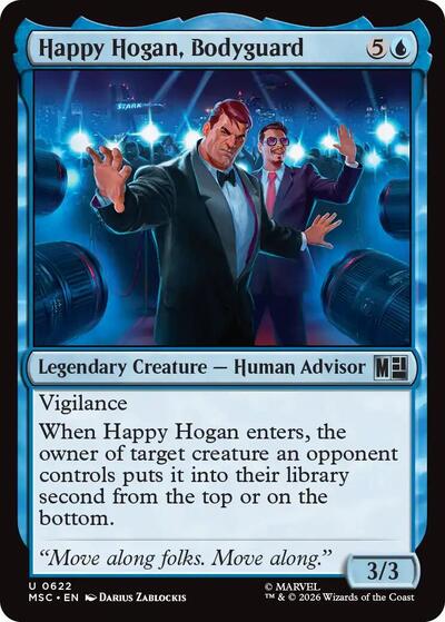 Happy Hogan, Bodyguard (Commander: Marvel Super Heroes) Near Mint Foil