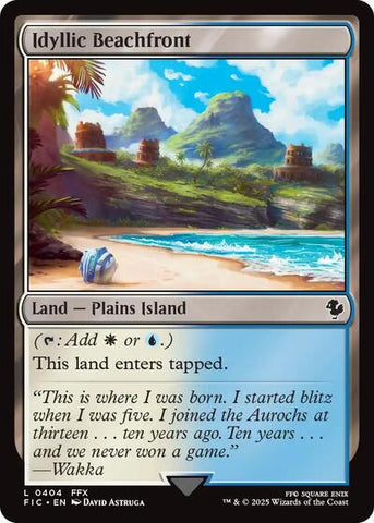 Idyllic Beachfront (Commander: FINAL FANTASY) Near Mint