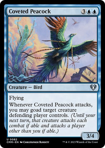 Coveted Peacock (Commander Masters) Near Mint Foil
