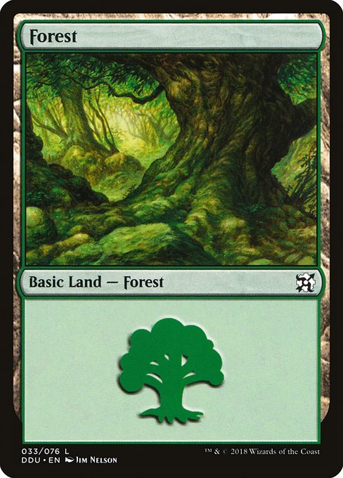 Forest (33) (Duel Decks: Elves vs Inventors) Near Mint