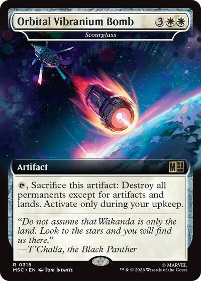 Orbital Vibranium Bomb - Scourglass (Extended Art) (Commander: Marvel Super Heroes) Near Mint